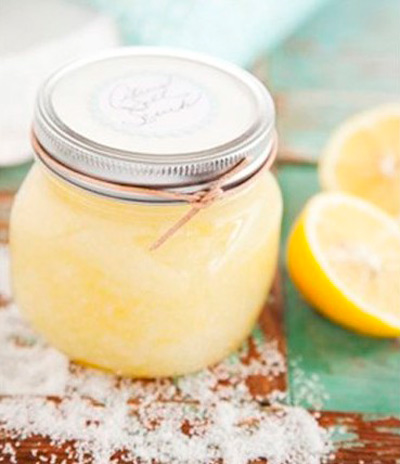 Exfoliante con limón y sal