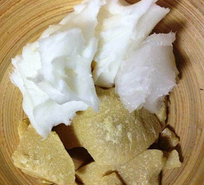 Crema natural para el cutis de manteca de karité y coco