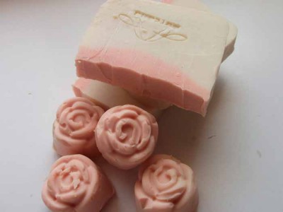 Jabón casero de palo de rosa